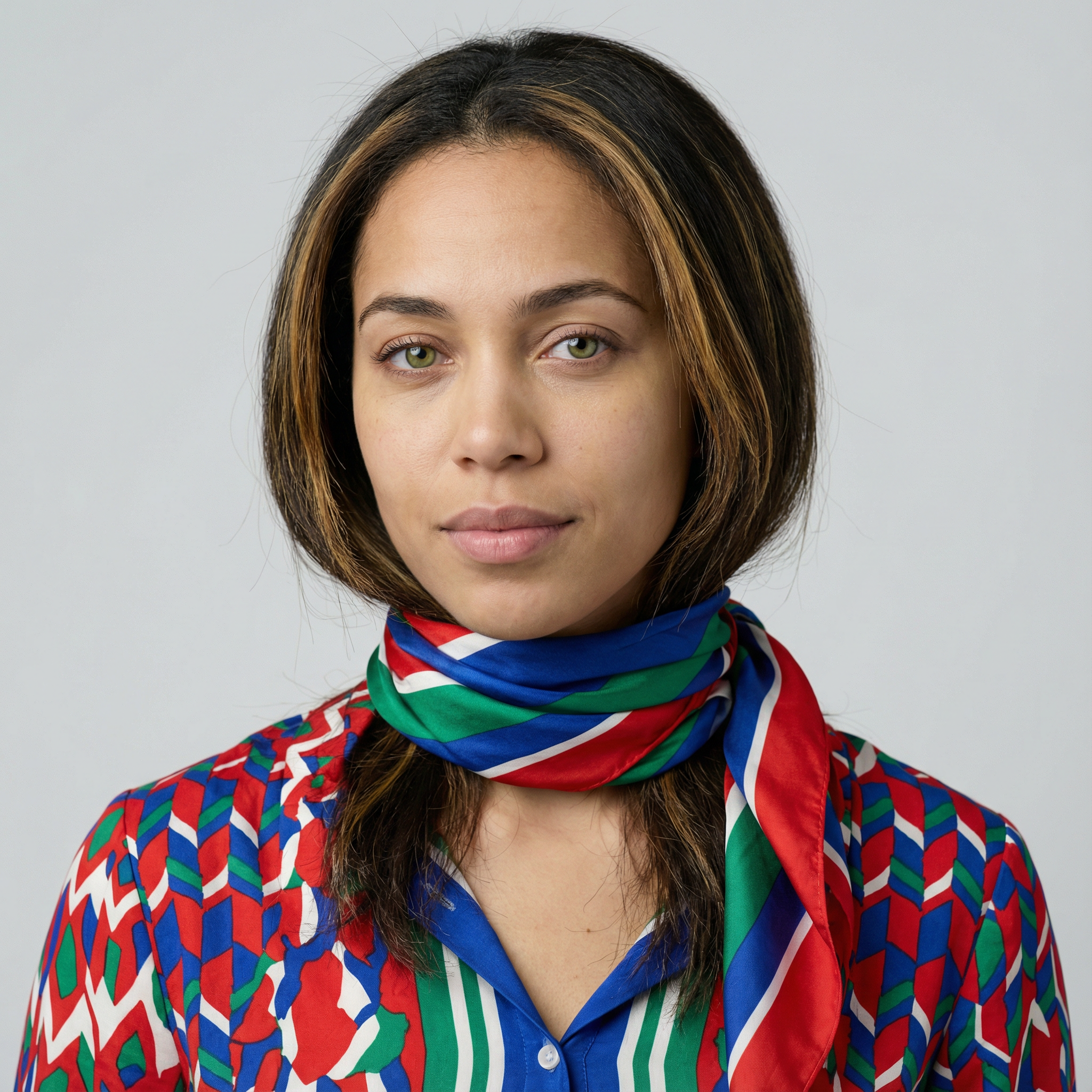 Clear Spring person in discordant Clear Winter colors