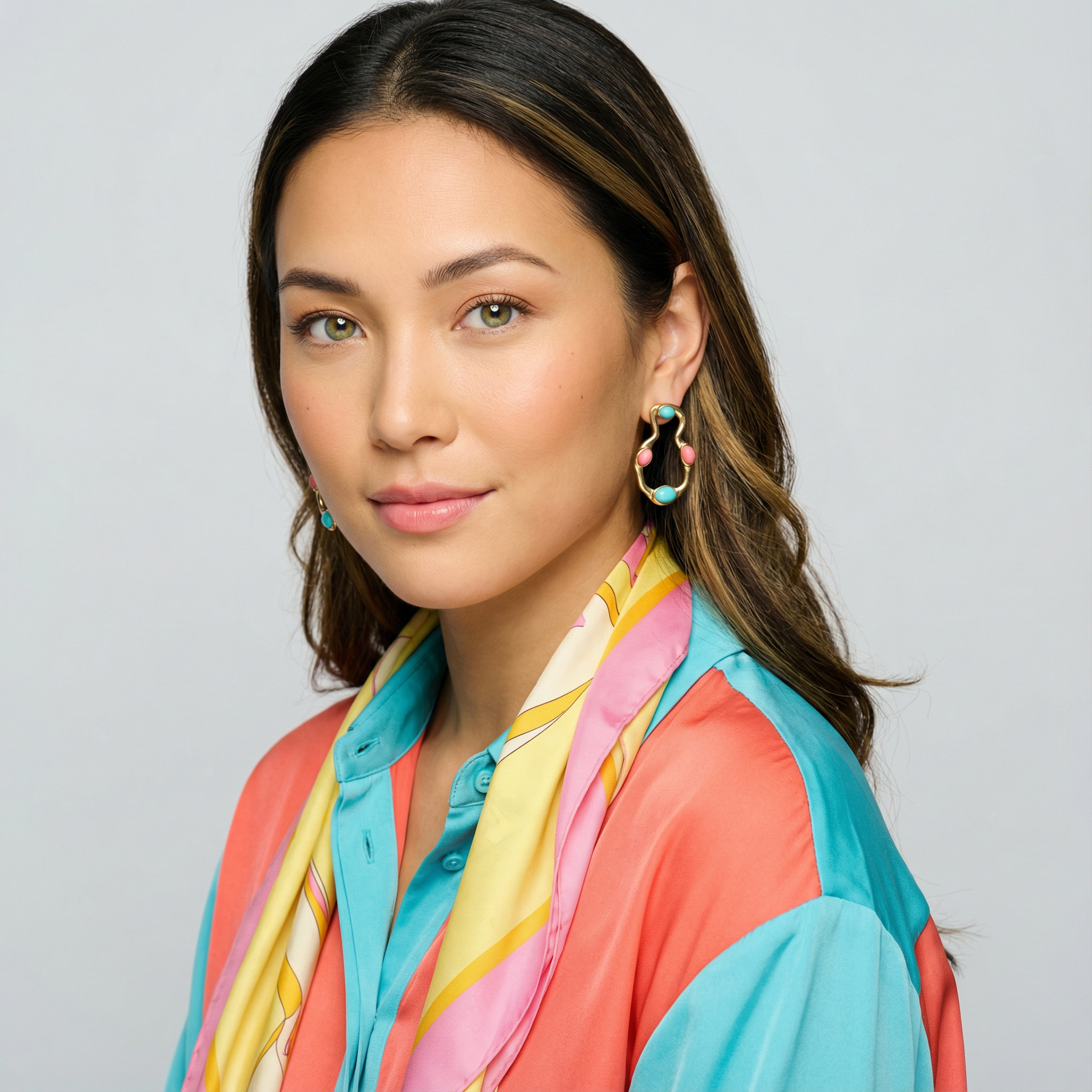 Clear Spring person in harmonious Clear Spring colors